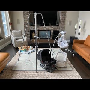 Baby car seat , jumper, swing ,little crib